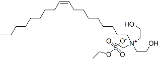 ethylbis(2-hydroxyethyl)oleylammonium ethyl sulphate Struktur