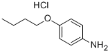 P-BUTYLOXYANILINE HYDROCHLORIDE 结构式