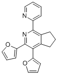 3,4-DI(FURAN-2-YL)-1-(PYRIDIN-2-YL)-6,7-DIHYDRO-5H-CYCLOPENTA[C]PYRIDINE Struktur