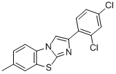 2-(2,4-DICHLOROPHENYL)-7-METHYLIMIDAZO[2,1-B]BENZOTHIAZOLE 结构式