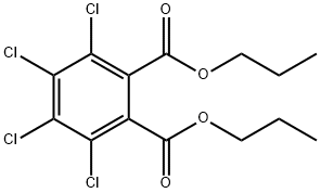 四氯邻苯二甲酸二丙酯, 6928-67-2, 结构式