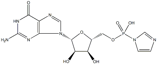 guanosine 5'-phosphoimidazolide Structure