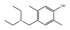 4-(DIETHYLAMINOMETHYL)-2,5-DIMETHYLPHENOL Struktur