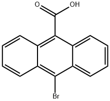 10-ブロモ-9-アントラセンカルボン酸 化学構造式