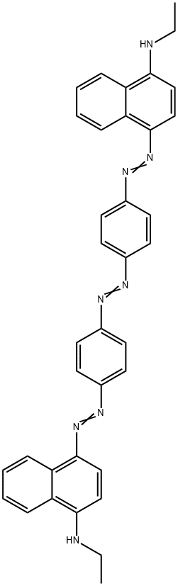 4,4'-[Azobis(4,1-phenyleneazo)]bis[N-ethyl-1-naphthalenamine] Struktur