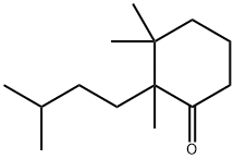 2,3,3-Trimethyl-2-(3-methylbutyl)cyclohexanone 结构式