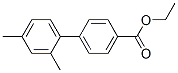 2',4'-ジメチル-1,1'-ビフェニル-4-カルボン酸エチル 化学構造式