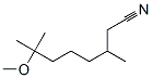 7-methoxy-3,7-dimethyloctanenitrile Structure