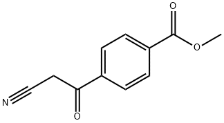 p-(シアノアセチル)安息香酸メチル 化学構造式