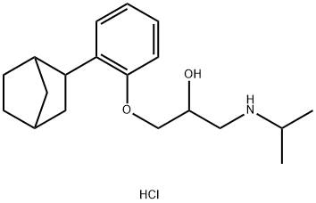 [3-(2-bicyclo[2.2.1]hept-2-ylphenoxy)-2-hydroxypropyl]isopropylammonium chloride Structure