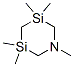 1,3,3,5,5-pentamethyl-1,3,5-azadisilinane Structure