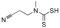 Carbamodithioic acid, (2-cyanoethyl)methyl- (9CI) Struktur