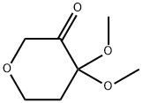 2H-PYRAN-3(4H)-ONE,DIHYDRO-4,4-DIMETHOXY-(9CI), 693245-80-6, 结构式
