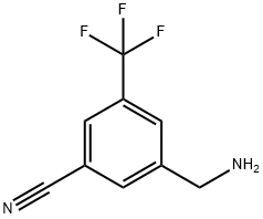 Benzonitrile, 3-(aminomethyl)-5-(trifluoromethyl)- (9CI) Structure
