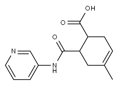 3-Cyclohexene-1-carboxylicacid,4-methyl-6-[(3-pyridinylamino)carbonyl]- Structure