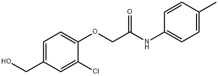 2-[2-chloro-4-(hydroxymethyl)phenoxy]-N-(4-methylphenyl)acetamide Struktur