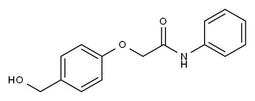 2-[4-(hydroxymethyl)phenoxy]-N-phenylacetamide 化学構造式