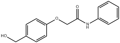 2-[4-(hydroxymethyl)phenoxy]-N-phenylacetamide 化学構造式