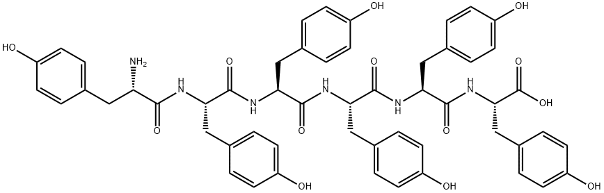 TYR-TYR-TYR-TYR-TYR-TYR, 6934-38-9, 结构式