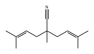 2,5-Dimethyl-2-(3-methyl-2-butenyl)-4-hexenenitrile Structure