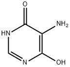 5-アミノ-4,6-ジヒドロキシピリミジン 化学構造式
