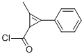 2-Cyclopropene-1-carbonylchloride,2-methyl-3-phenyl-(9CI) Struktur