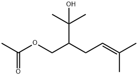 1,3-Butanediol, 3-methyl-2-(3-methyl-2-buten-1-yl)-, 1-acetate Structure