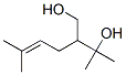 3-メチル-2-(3-メチル-2-ブテニル)ブタン-1,3-ジオール 化学構造式