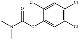Carbamic acid, dimethyl-, 2,4,5-trichlorophenyl ester Structure