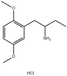 2-AMINO-1-(2,5-DIMETHOXYPHENYL)-BUTANE HYDROCHLORIDE Struktur