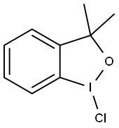 1-クロロ-1,3-ジヒドロ-3,3-ジメチル-1,2-ベンジオドキソール 化学構造式