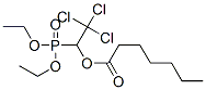 ヘプタン酸2,2,2-トリクロロ-1-(ジエトキシホスフィニル)エチル 化学構造式