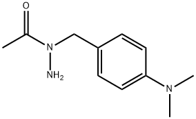 N'-(4-ジメチルアミノベンジル)アセトヒドラジド 化学構造式