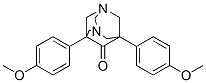 1,5-Bis(p-methoxyphenyl)-3,7-diazaadamantan-9-one Struktur