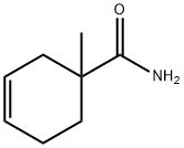 1-メチル-3-シクロヘキセン-1-カルボアミド 化学構造式