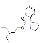 1-(p-トリル)-1-シクロペンタンカルボン酸2-(ジエチルアミノ)エチル 化学構造式