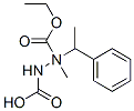1-(1-Phenylethyl)-1,2-hydrazinedicarboxylic acid 1-methyl 2-ethyl ester Structure
