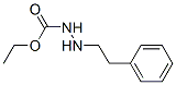1-(2-フェニルエチル)ヒドラジン-2-カルボン酸エチル 化学構造式