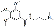 N-[3-(ジメチルアミノ)プロピル]-3,4,5-トリメトキシベンゾチオアミド 化学構造式