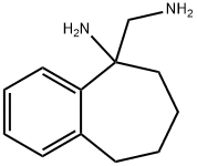 6,7,8,9-テトラヒドロ-5-アミノメチル-5H-ベンゾシクロヘプテン-5-アミン 化学構造式