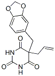 5-アリル-5-ピペロニルバルビツル酸 化学構造式