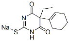 5-エチル-5-(1-シクロヘキセン-1-イル)-2-ソジオチオ-4,6(1H,5H)-ピリミジンジオン 化学構造式
