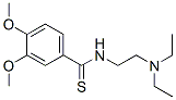 3,4-Dimethoxy-N-[2-(diethylamino)ethyl]benzothioamide 结构式