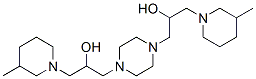 1-[4-[2-hydroxy-3-(3-methyl-1-piperidyl)propyl]piperazin-1-yl]-3-(3-me thyl-1-piperidyl)propan-2-ol|