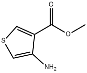 4-アミノチオフェン-3-カルボン酸メチル 化学構造式