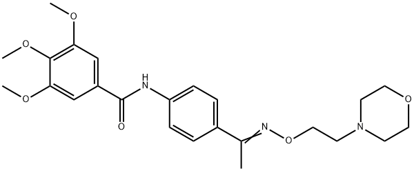 4'-(3,4,5-Trimethoxybenzoylamino)acetophenone O-(2-morpholinoethyl)oxime|