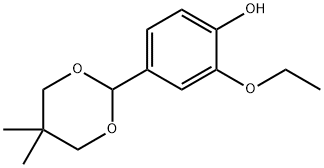 4-(5,5-dimethyl-1,3-dioxan-2-yl)-2-ethoxyphenol  Structure