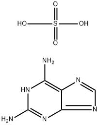 2,6-二氨基嘌呤半硫酸盐, 69369-16-0, 结构式