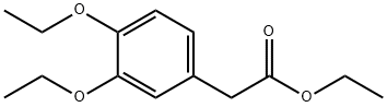 Benzeneacetic acid, 3,4-diethoxy-, ethyl ester Struktur