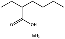 2-ethylhexanoic acid, indium salt 结构式